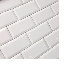 Fabresa Biselado BX Metro White Gloss Tile 10 x 20cm
