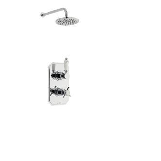 Klassique Thermostatic Concealed Shower with Fixed Overhead Drencher
