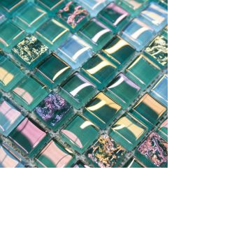 Lustrous Green Mix Glass Mosaic
