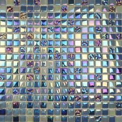 Lustrous Blue Mix Glass Mosaic