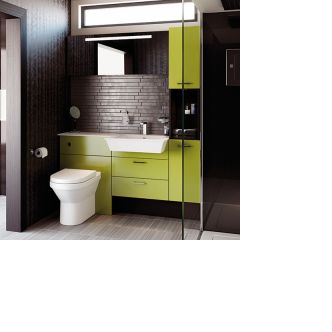 Mereway Vogue Lime Silk Fitted Bathroom