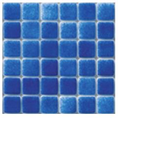 Niebla Foggy Deep Blue Glass Mosaic Tile 