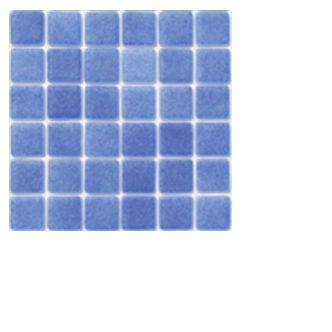 Niebla Foggy Mid Blue Glass Mosaic Tile 