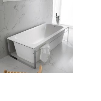 MODUL KRION White Bathtub with inox steel frame
