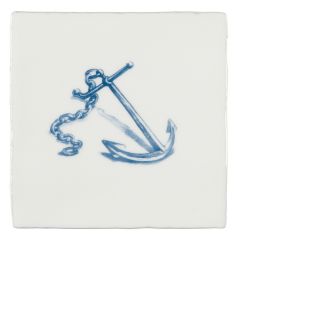 Winchester Residence Anchor Blue on Papyrus 13 x 13cm